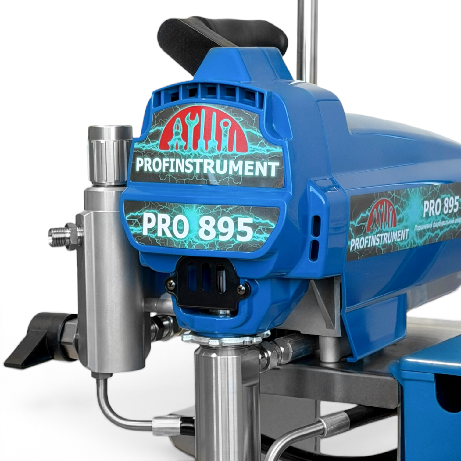 Безповітряний фарбувальний апарат Profinstrument PRO-895 Long (4.0 л/хв 2800 Вт) - фото 6 Безповітряний фарбувальний апарат Profinstrument PRO-895 Long (4.0 л/хв 2800 Вт) - фото 6