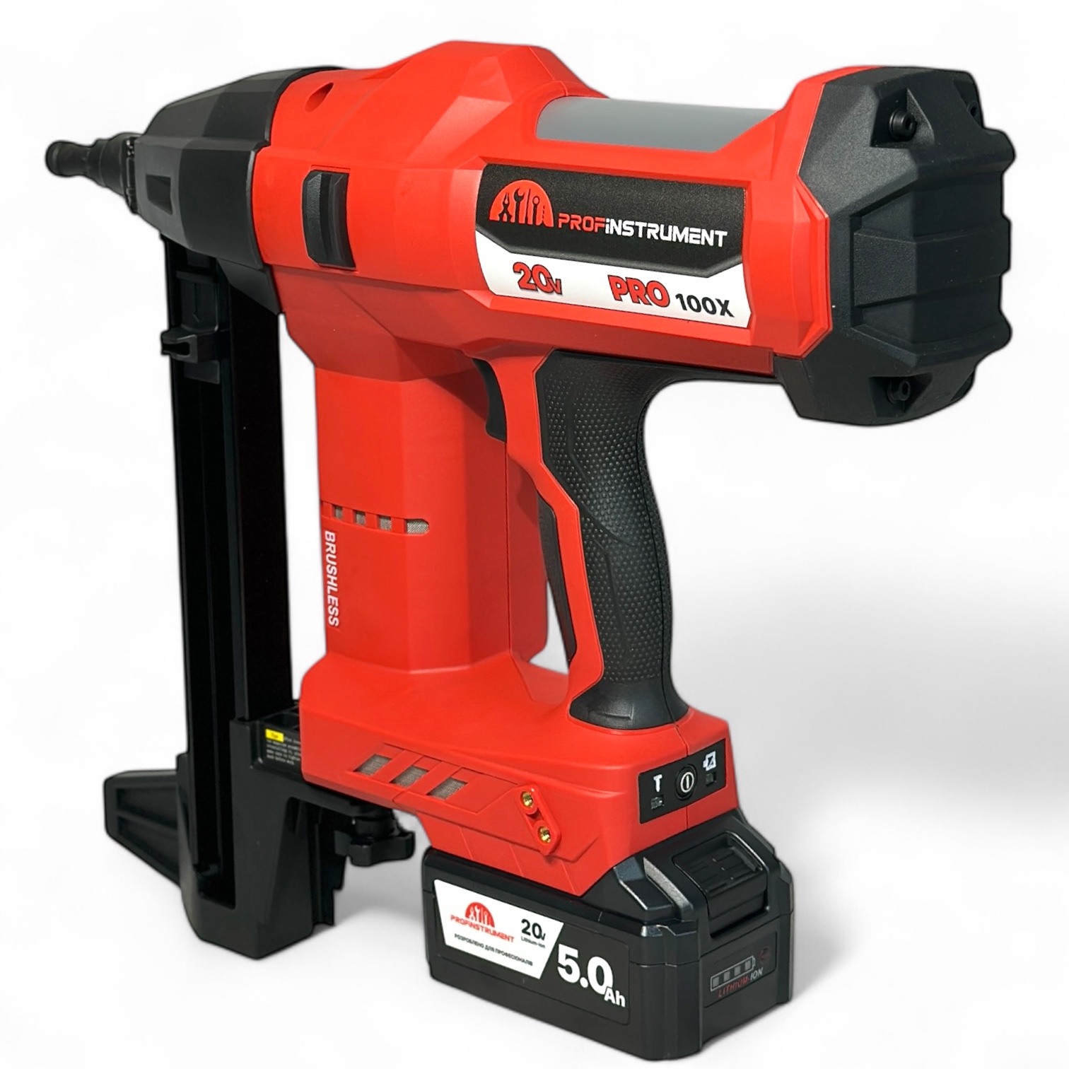 Монтажный аккумуляторный пистолет для гвоздей по бетону Profinstrument Pro-100X - фото 4 Монтажный аккумуляторный пистолет для гвоздей по бетону Profinstrument Pro-100X - фото 4