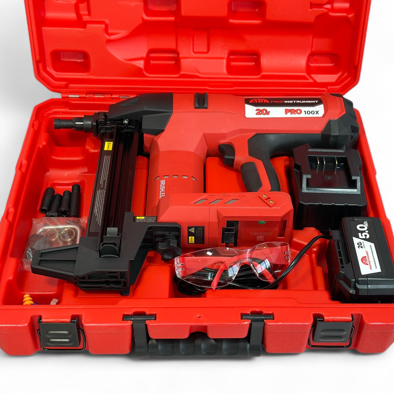 Монтажный аккумуляторный пистолет для гвоздей по бетону Profinstrument Pro-100X - фото 20 Монтажный аккумуляторный пистолет для гвоздей по бетону Profinstrument Pro-100X - фото 20