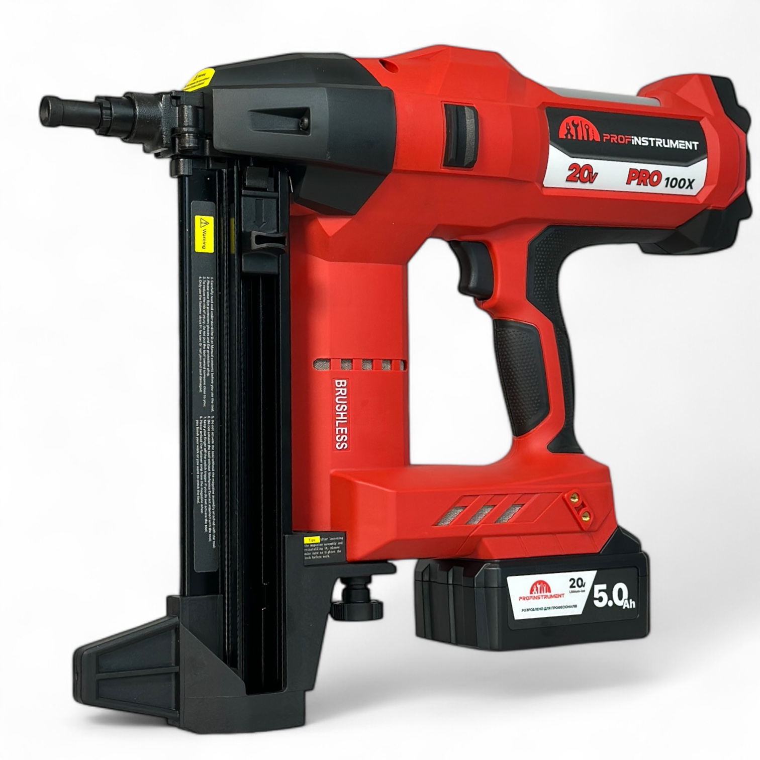 Монтажный аккумуляторный пистолет для гвоздей по бетону Profinstrument Pro-100X - фото 6 Монтажный аккумуляторный пистолет для гвоздей по бетону Profinstrument Pro-100X - фото 6