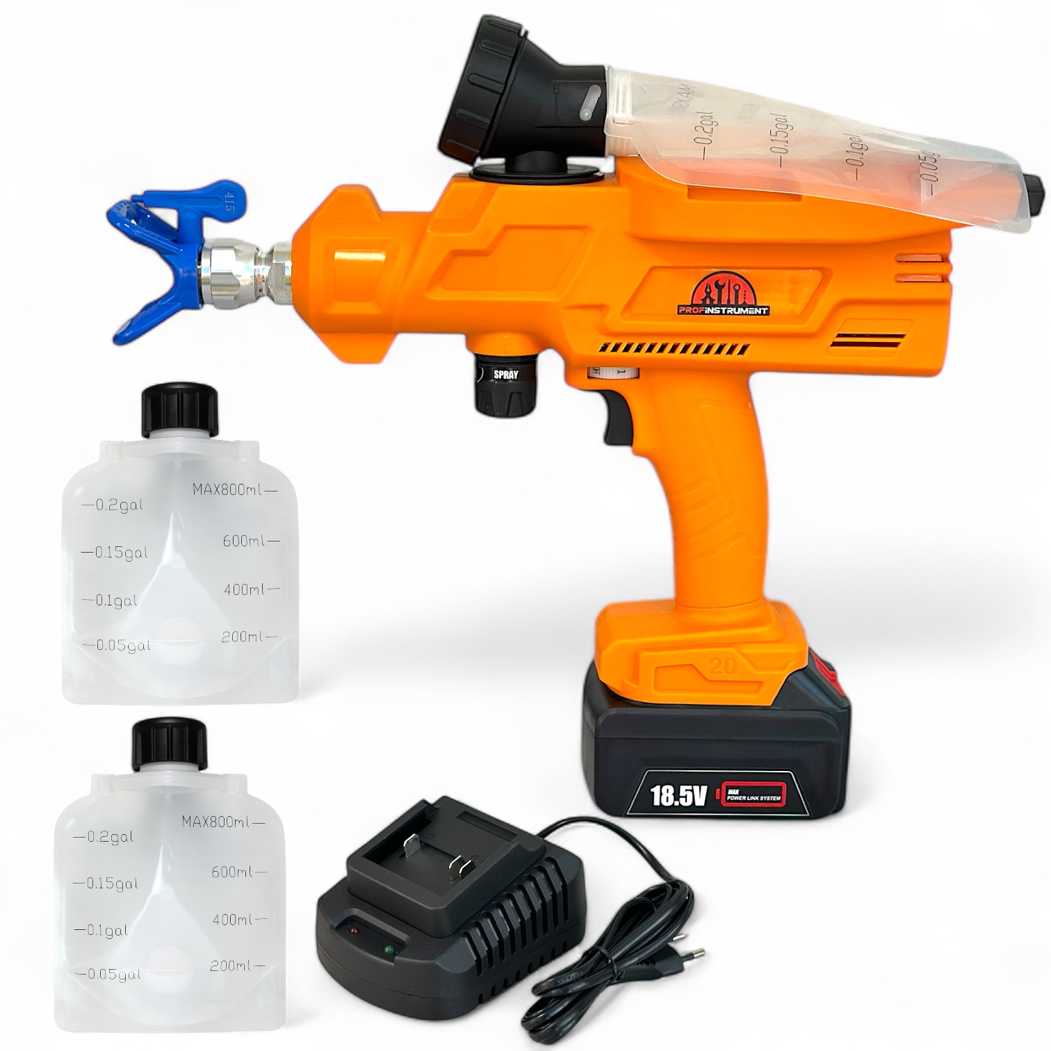 Аккумуляторный покрасочный аппарат Profinstrument FB24 (138 бар) - фото 14 Аккумуляторный покрасочный аппарат Profinstrument FB24 (138 бар) - фото 14