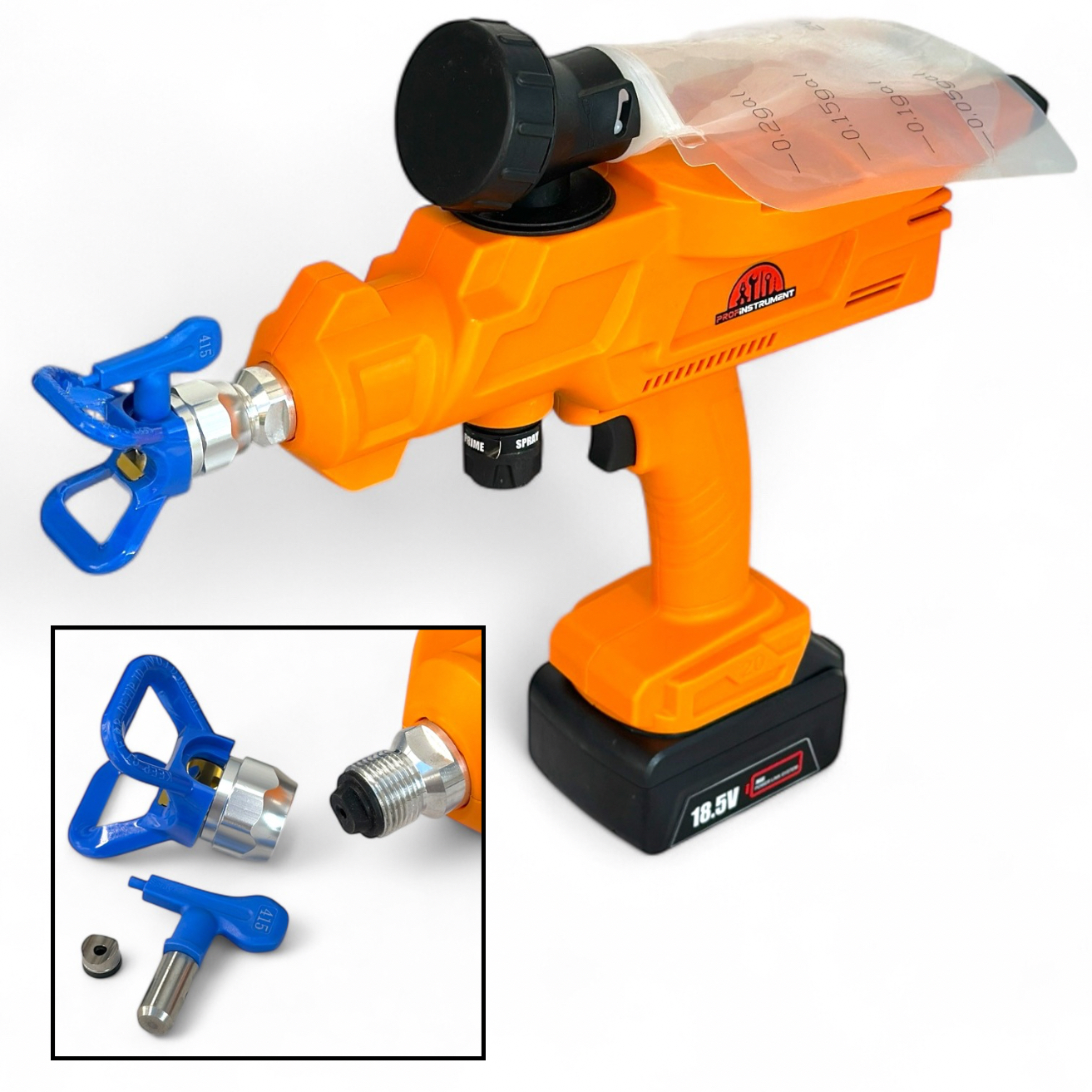 Аккумуляторный покрасочный аппарат Profinstrument FB24 (138 бар) - фото 6 Аккумуляторный покрасочный аппарат Profinstrument FB24 (138 бар) - фото 6