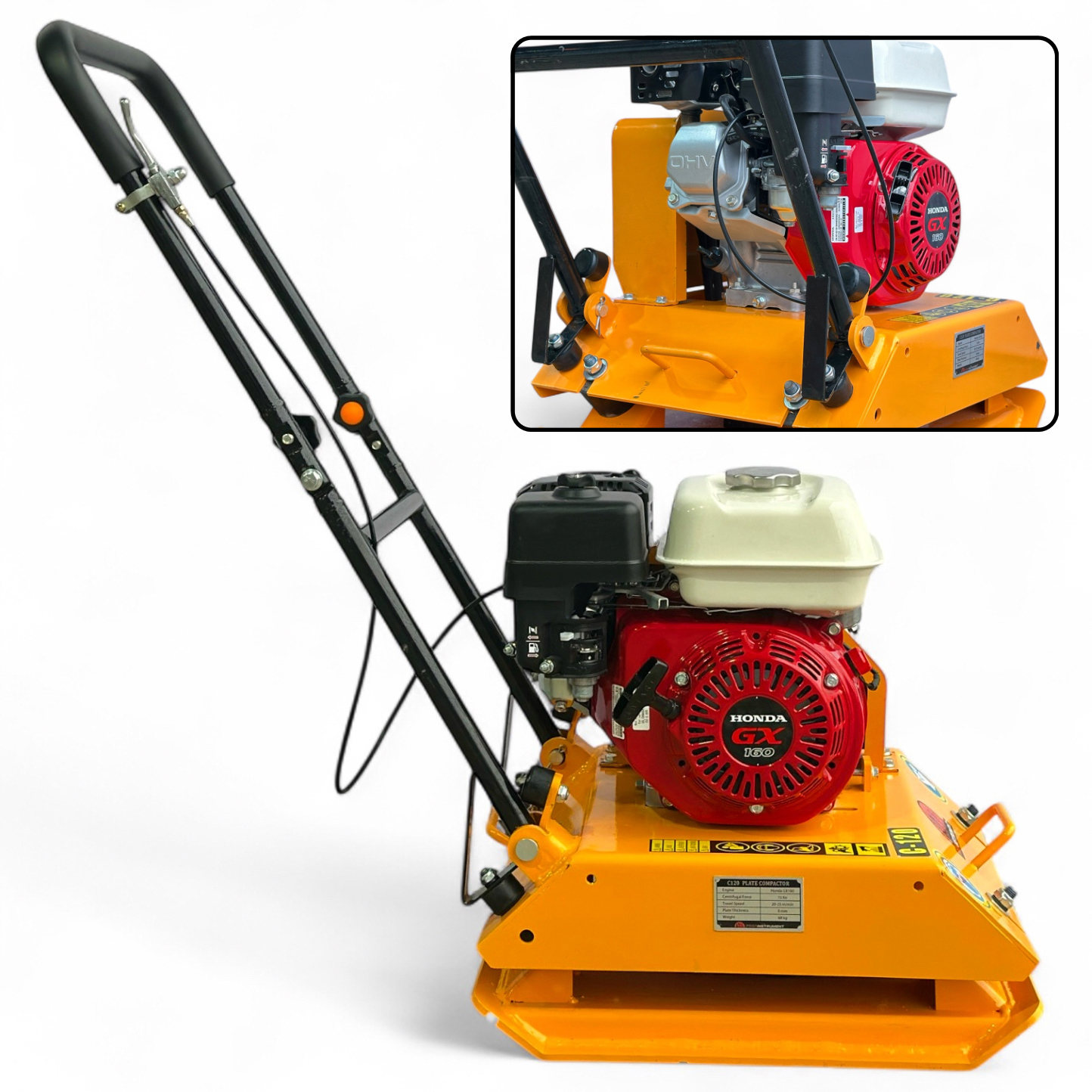 Бензиновая виброплита Profinstrument C-120 (Honda GX-160, 6,5 л.с.) - фото 18 Бензиновая виброплита Profinstrument C-120 (Honda GX-160, 6,5 л.с.) - фото 18