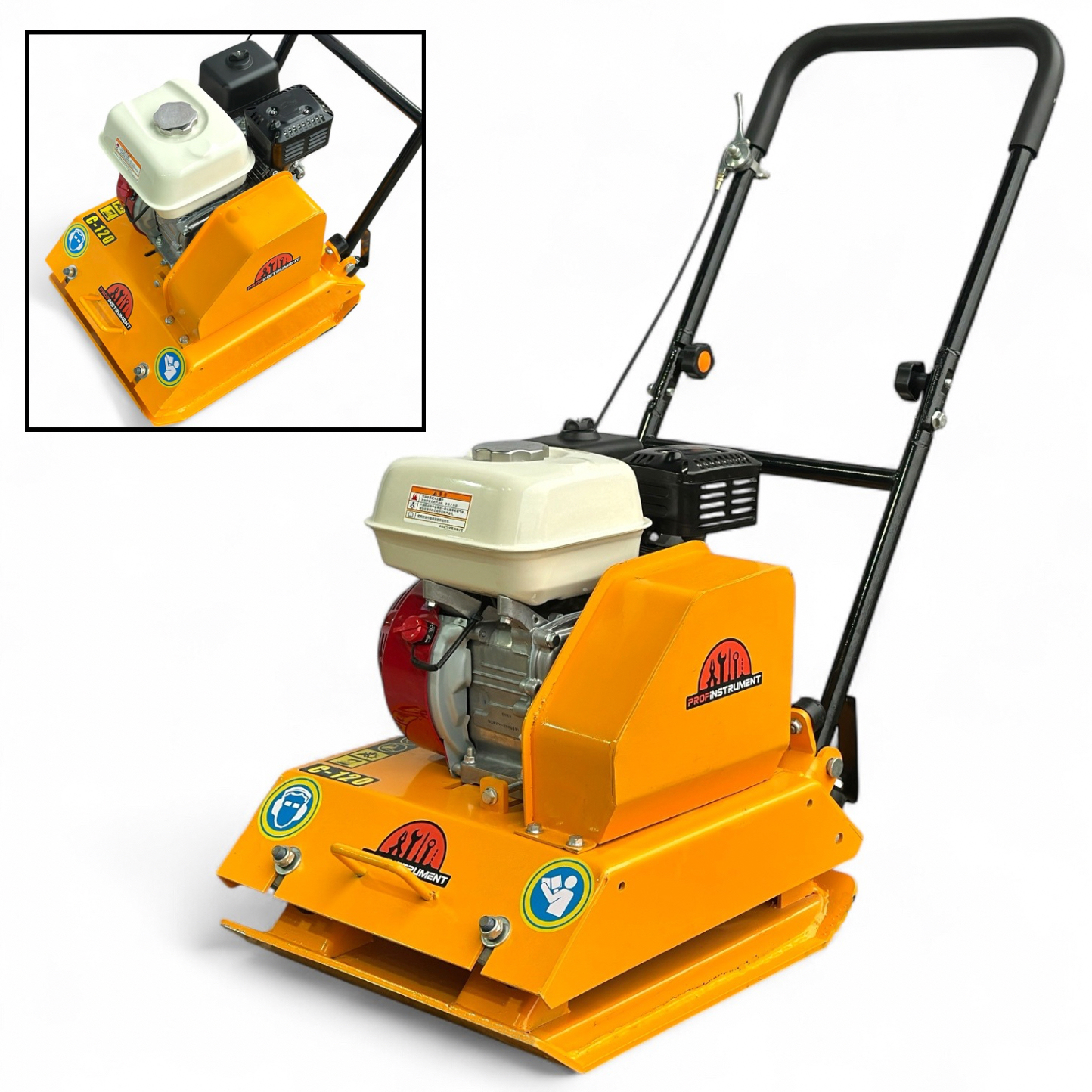 Бензиновая виброплита Profinstrument C-120 (Honda GX-160, 6,5 л.с.) - фото 2 Бензиновая виброплита Profinstrument C-120 (Honda GX-160, 6,5 л.с.) - фото 2