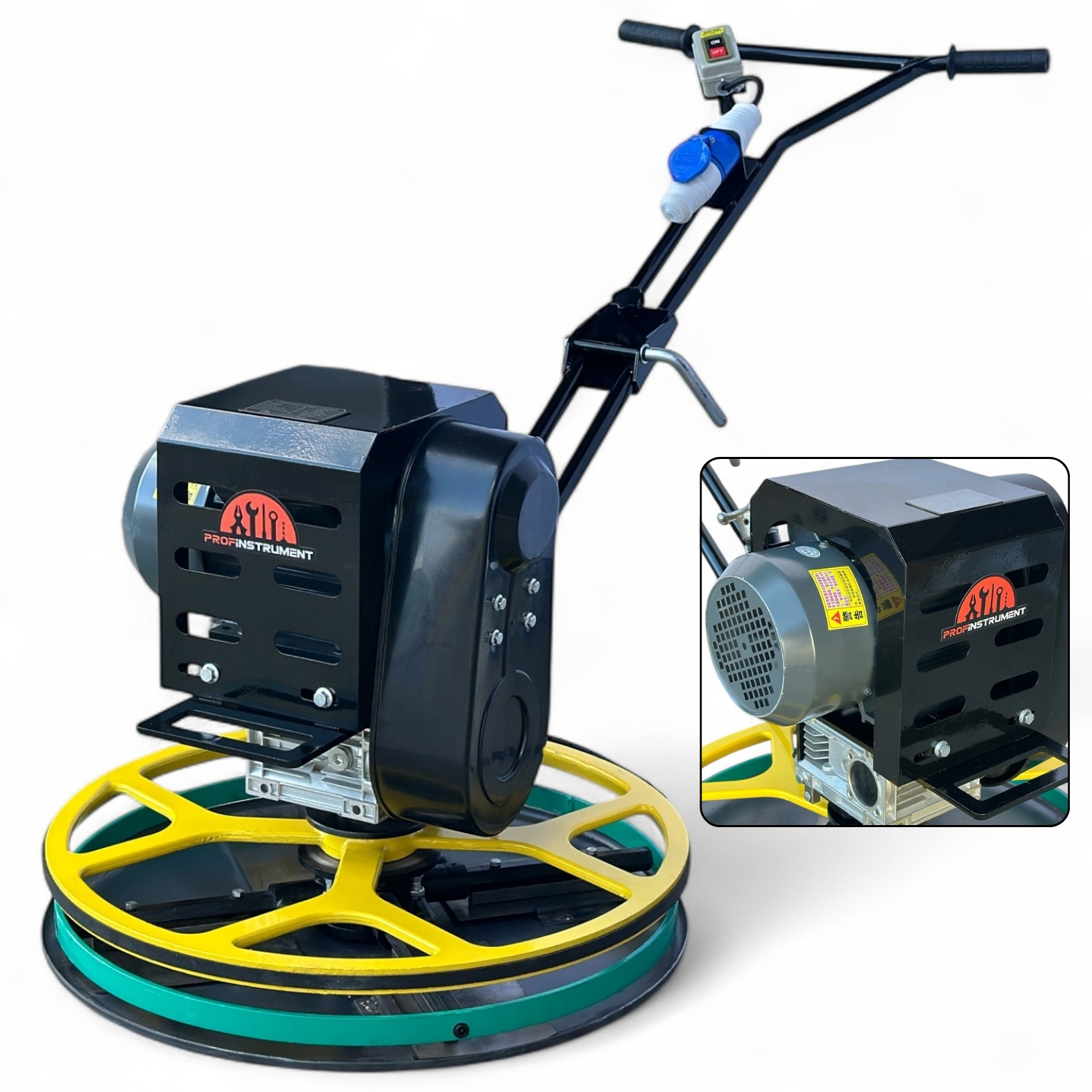Электрическая затирочная машина для бетона Profinstrument LDME600P "Вертолет" (2,2кВт, ⌀60) - фото 2 Электрическая затирочная машина для бетона Profinstrument LDME600P "Вертолет" (2,2кВт, ⌀60) - фото 2