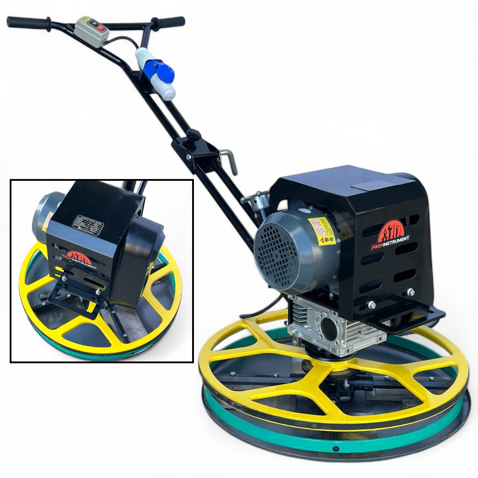 Электрическая затирочная машина для бетона Profinstrument LDME600P "Вертолет" (2,2кВт, ⌀60) - фото 1 Электрическая затирочная машина для бетона Profinstrument LDME600P "Вертолет" (2,2кВт, ⌀60) - фото 1