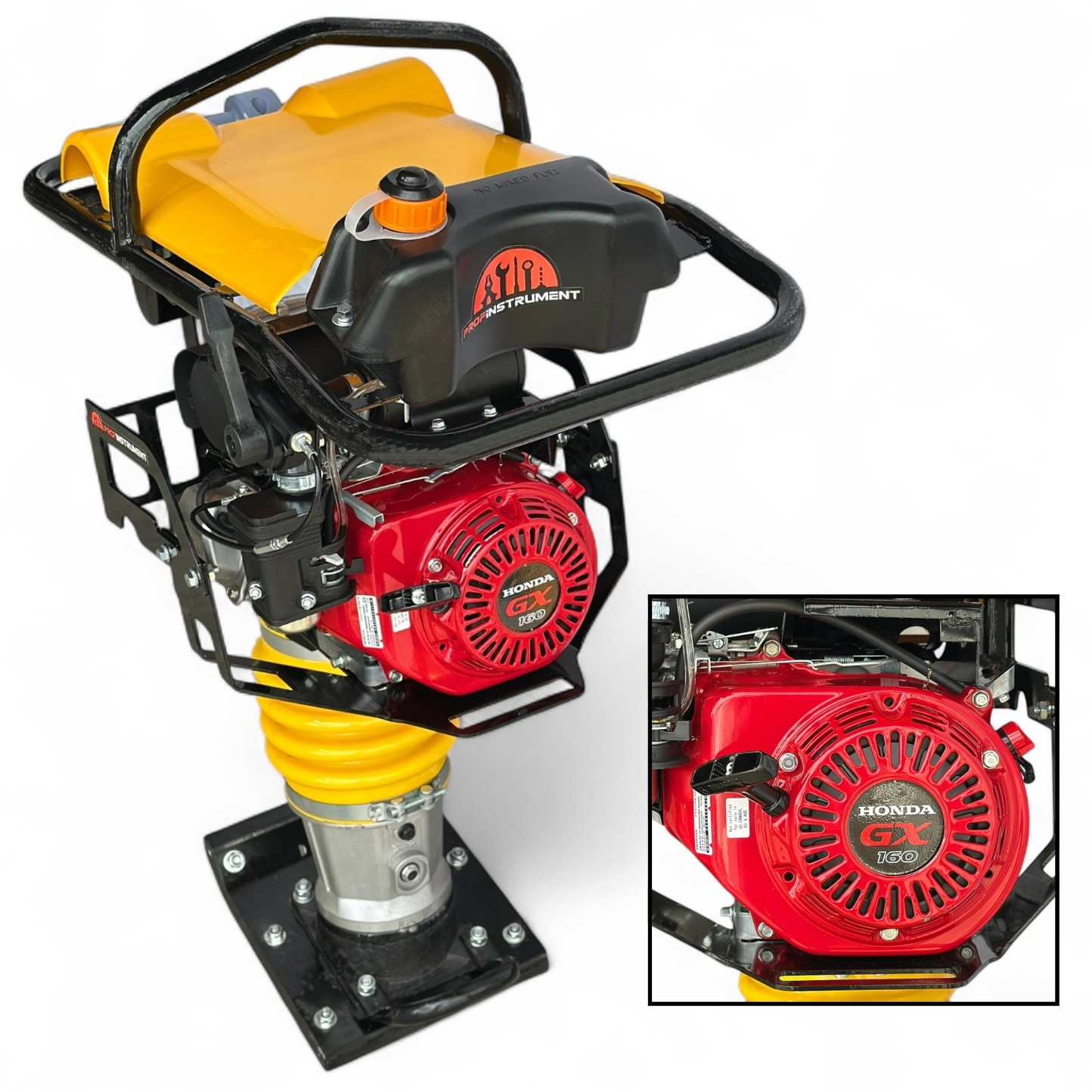 Вибротрамбовка бензиновая (вибронога) Profinstrument RM80-A (Honda GX-160, 5,5 л.с.) - фото 1 Вибротрамбовка бензиновая (вибронога) Profinstrument RM80-A (Honda GX-160, 5,5 л.с.) - фото 1