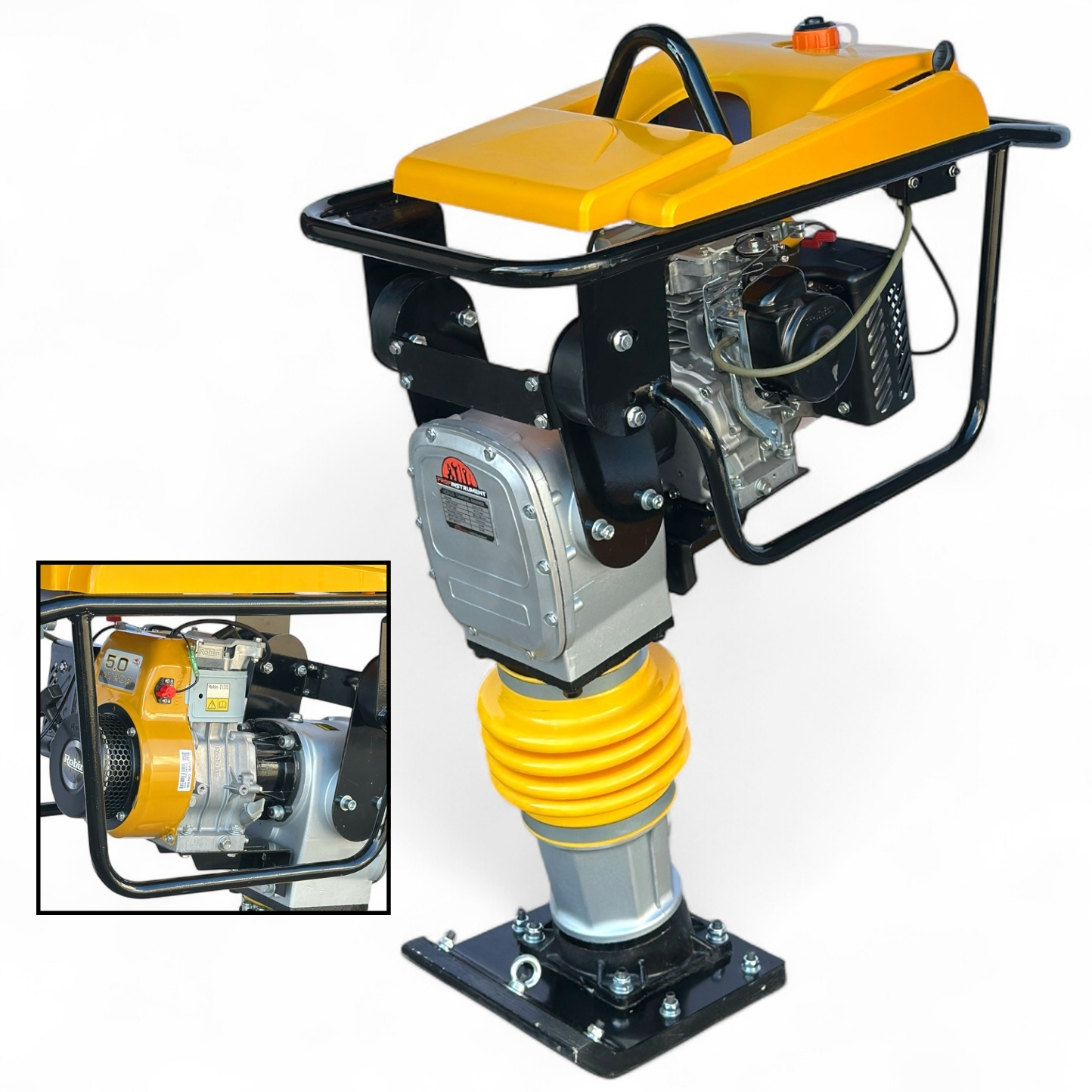 Вибротрамбовка бензиновая (Вибронога) Profinstrument HCR-125 (ROBIN EY20 5 л.с. / 3,6кВт) - фото 8 Вибротрамбовка бензиновая (Вибронога) Profinstrument HCR-125 (ROBIN EY20 5 л.с. / 3,6кВт) - фото 8