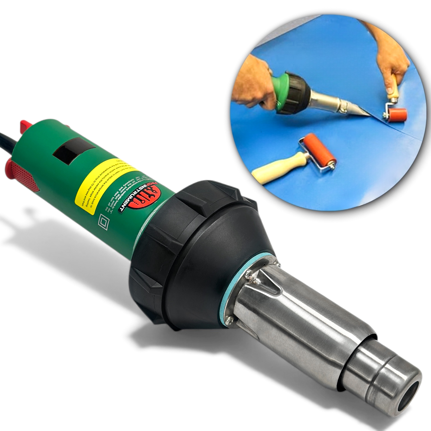 Профессиональный фен Profinstrument LS 2000W с дисплеем и функцией автоматического охлаждения 750°C - фото 2 Профессиональный фен Profinstrument LS 2000W с дисплеем и функцией автоматического охлаждения 750°C - фото 2