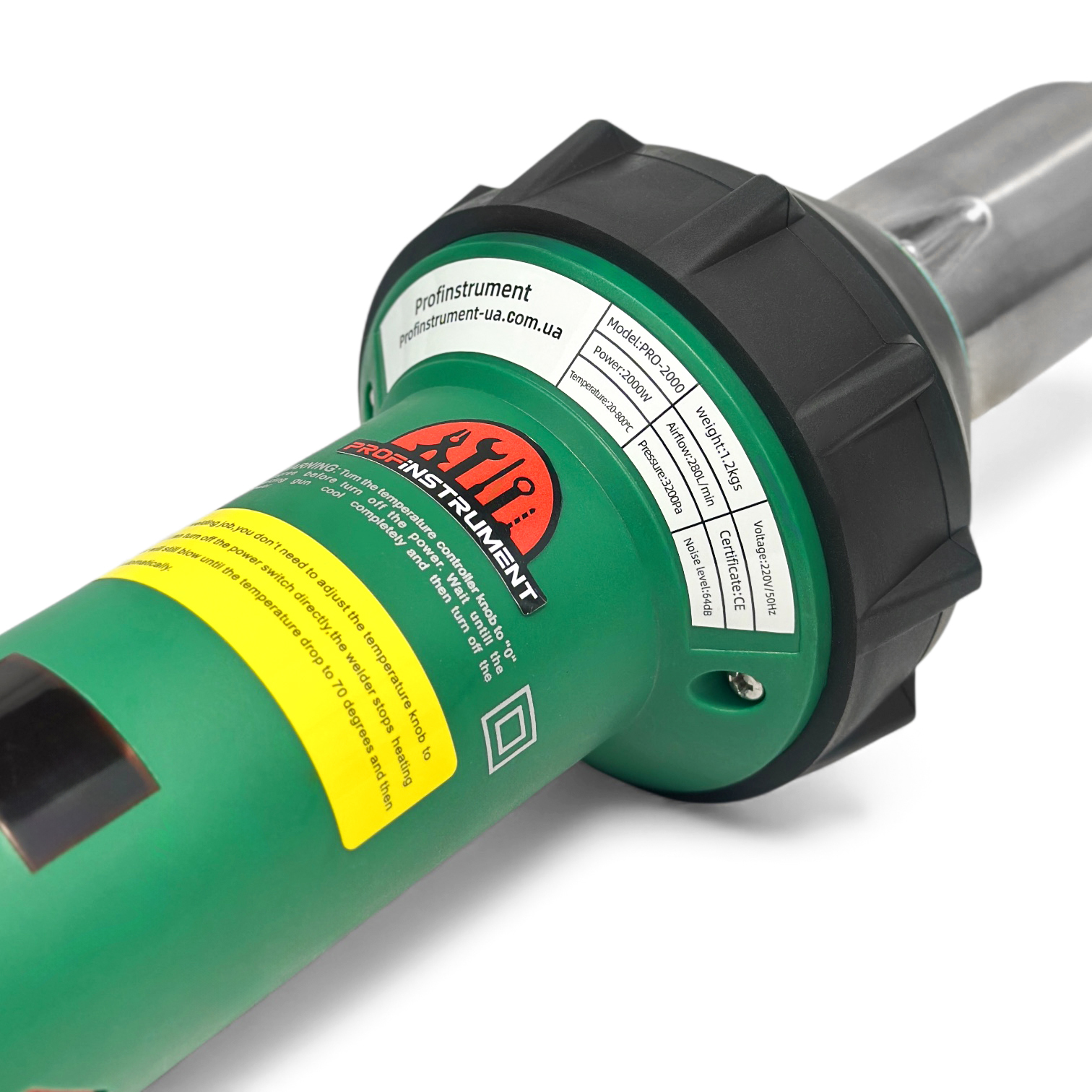 Профессиональный фен Profinstrument LS 2000W с дисплеем и функцией автоматического охлаждения 750°C - фото 8 Профессиональный фен Profinstrument LS 2000W с дисплеем и функцией автоматического охлаждения 750°C - фото 8