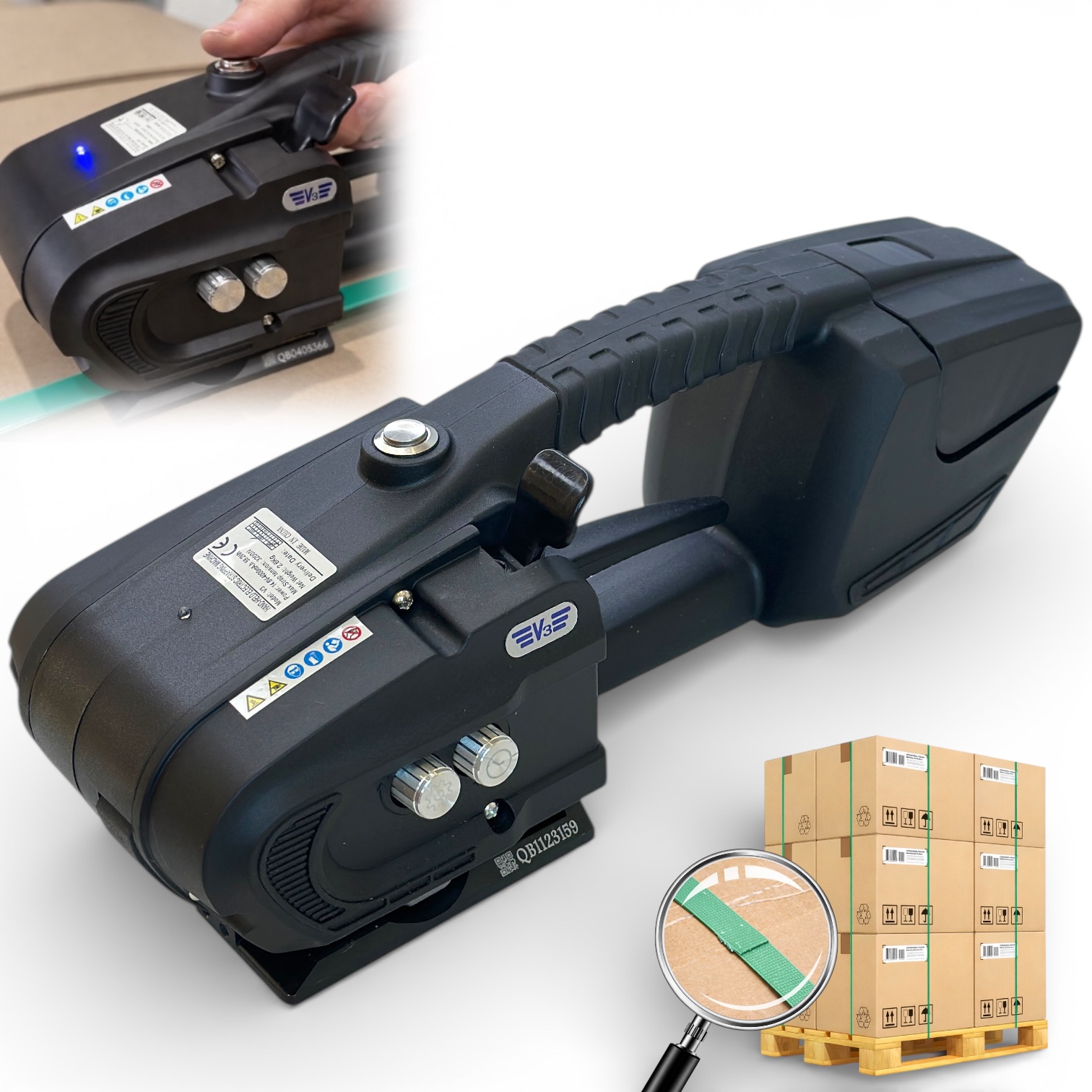 Автоматическое обвязочное устройство для PP/PET ленты 13-16 мм Profinstrument V3 (3200Nm) - фото 1 Автоматическое обвязочное устройство для PP/PET ленты 13-16 мм Profinstrument V3 (3200Nm) - фото 1