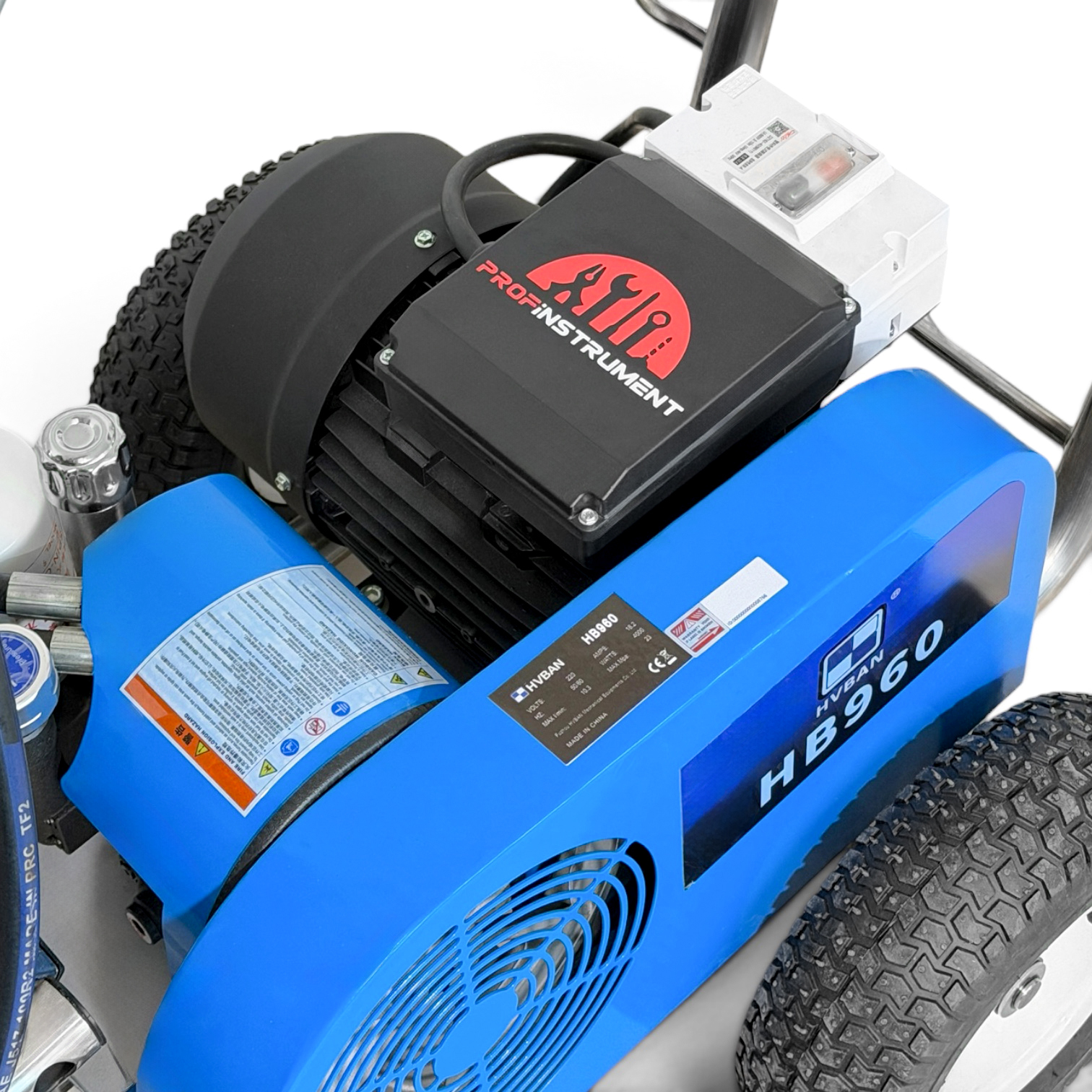 Гідропоршневий безповітряний шпаклювальний агрегат Profinstrument HVBAN 960 (10.3 л/хв 4000 Вт) - фото 14 Гідропоршневий безповітряний шпаклювальний агрегат Profinstrument HVBAN 960 (10.3 л/хв 4000 Вт) - фото 14