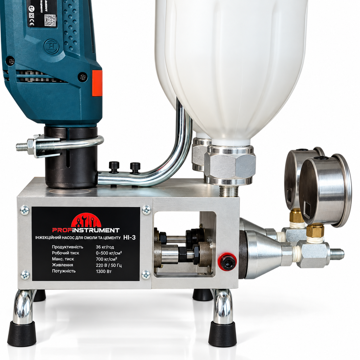 Електричний двокомпонентний поршневий ін’єкційний насос Profinstrument HI-3 ( 400 Бар, 1 л/хв) - фото 6 Електричний двокомпонентний поршневий ін’єкційний насос Profinstrument HI-3 ( 400 Бар, 1 л/хв) - фото 6