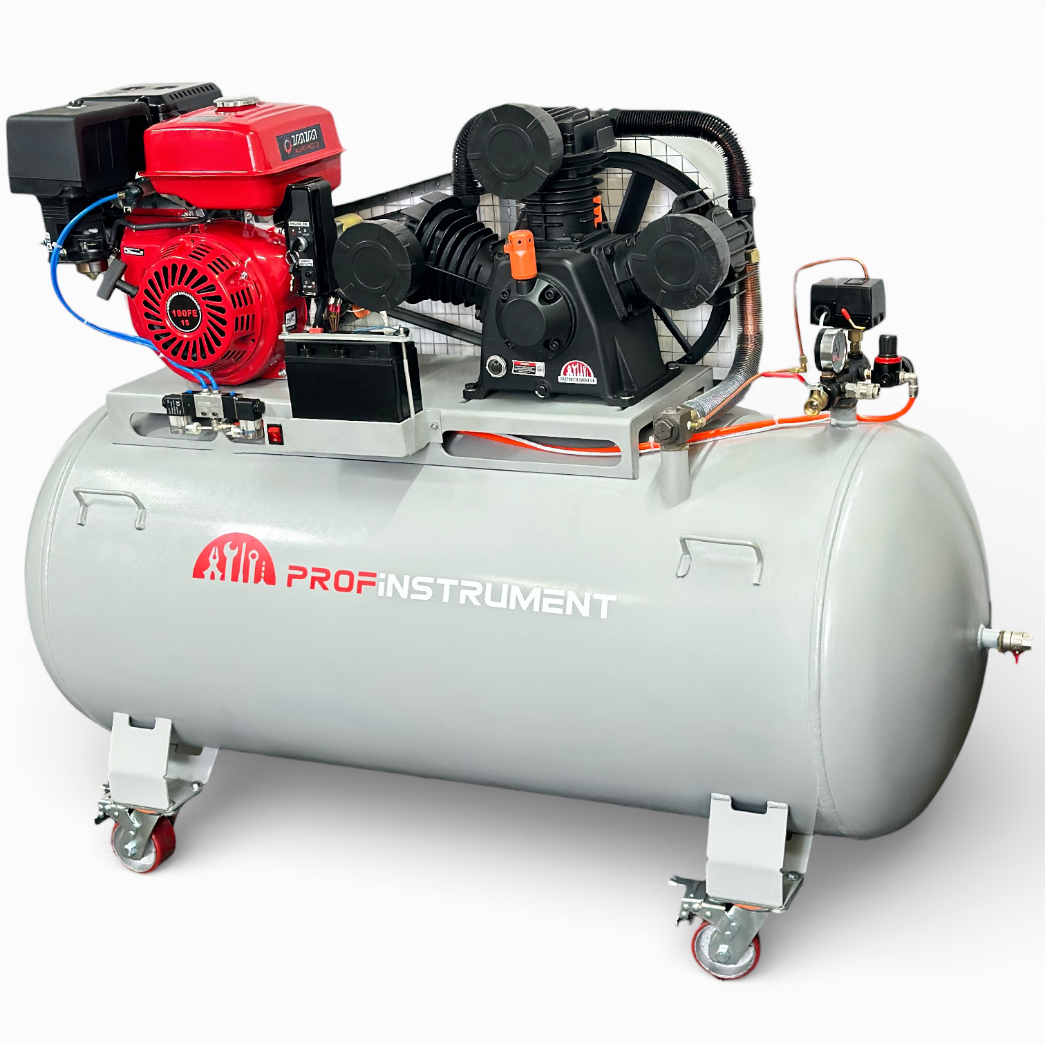 Компресор бензиновий Profinstrument MT-90 (1200л/хв 15 к.с) Промисловий компресор - фото 2 Компресор бензиновий Profinstrument MT-90 (1200л/хв 15 к.с) Промисловий компресор - фото 2