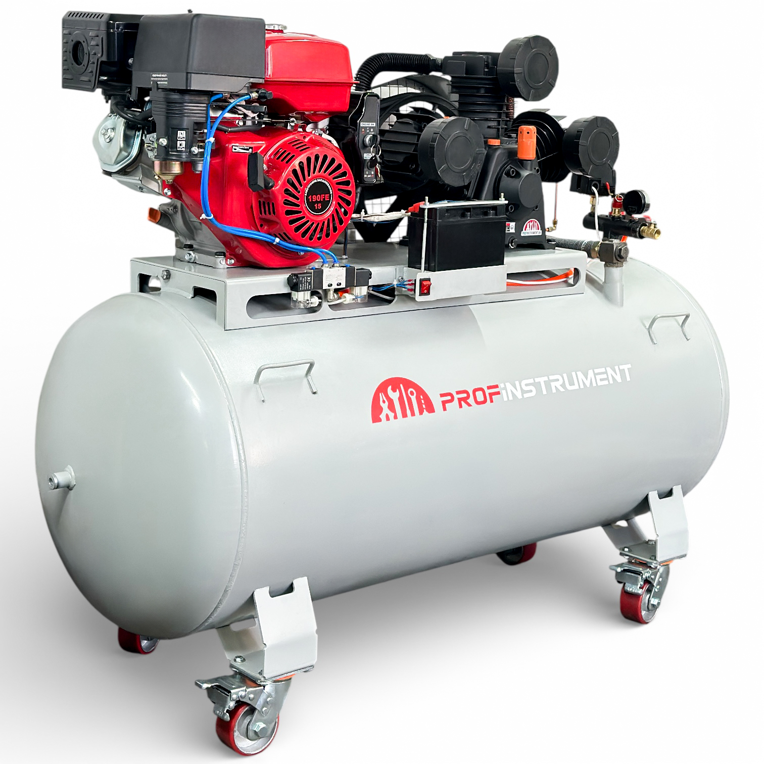 Компресор бензиновий Profinstrument MT-90 (1200л/хв 15 к.с) Промисловий компресор - фото 1 Компресор бензиновий Profinstrument MT-90 (1200л/хв 15 к.с) Промисловий компресор - фото 1