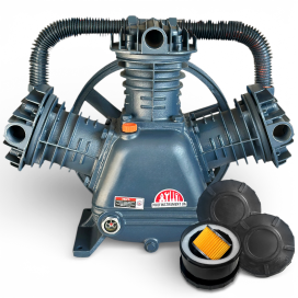 Компресорна головка Profinstrument DB-3090 (1150 л/хв, 12 атм) Блок компресора W-подібний Компресорна головка Profinstrument DB-3090 (1150 л/хв, 12 атм) Блок компресора W-подібний