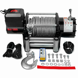 Автомобильная лебедка Profinstrument 15000 Lbs (6800кг 12V) электрическая лебедка на эвакуатор, лафет