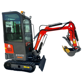 Мини-экскаватор DOVPRO Technology МЕ1000S с поворотной стрелой и ковшом 380 мм