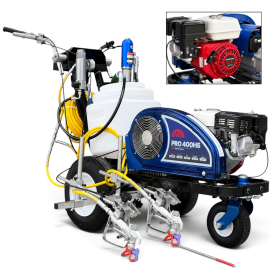 Машина для нанесення дорожньої розмітки Profinstrument PRO-400HS (Honda GX200, 6,5 к.с.,10 л/хв) Машина для нанесення дорожньої розмітки Profinstrument PRO-400HS (Honda GX200, 6,5 к.с.,10 л/хв)