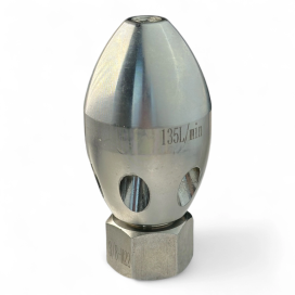 Пробивна шароподібна QP-3468 (135L/min 200bar) Каналопромивна насадка (форсунка)