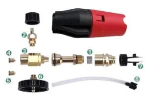 Профессиональный пенник с переходником под любую мойку Profinstrument Q1 (1л) - фото 11